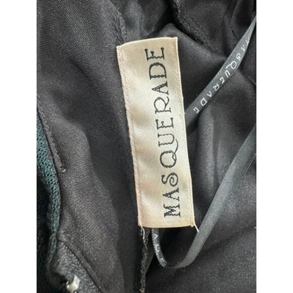 "MASQUERADE" Vintage Babydoll Sheer Asymmetrical Fairy Whimsy SZ 7/8 Hoco Dress - Picture 9 of 12